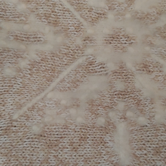 Vintage Casual Corner  Quarter Zip Snowflake Sweater. Size L - Picture 3 of 10